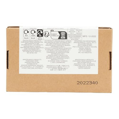 Amazon Basics Rechargeable C Cell Batteries, 4-Pack, NiMH, 5000 mAh, Recharge up to 1000x Times, Pre-Charged