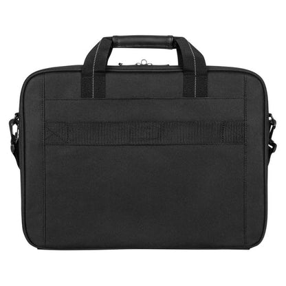 Targus 15-16 Inch Classic Slim Laptop Bag, Black - Ergonomic Briefcase and Messenger Bag - Spacious Foam Padded Laptop Bag for 16" Laptops and Under (TCT027US)