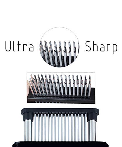 ZXZ Meat Tenderizer, 48 Stainless Steel Sharp Needle Blade, Heavy Duty Cooking Tool for Tenderizing Beef, Turkey, Chicken, Steak, Veal, Pork, Fish.
