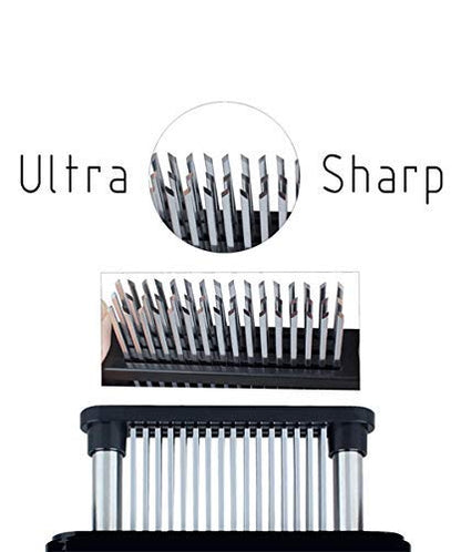 ZXZ Meat Tenderizer, 48 Stainless Steel Sharp Needle Blade, Heavy Duty Cooking Tool for Tenderizing Beef, Turkey, Chicken, Steak, Veal, Pork, Fish.