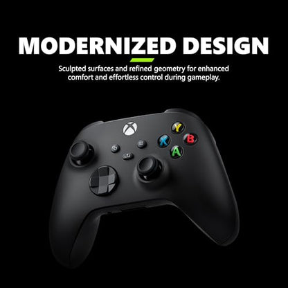 Xbox Wireless Gaming Controller (2025) – Carbon Black – Play on Xbox, Windows, Android, iOS, FireTV Sticks, Smart TVs, VR Headsets