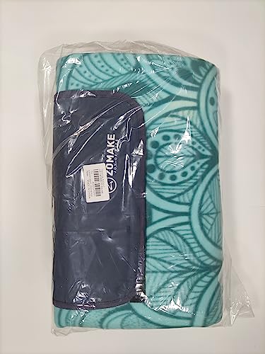 ZOMAKE Picnic Blanket Waterproof Sandproof Large Foldable Blankets,79"x79" Concert, Beach, Yard, Outdoor Grass Mat(Peacock Blue)