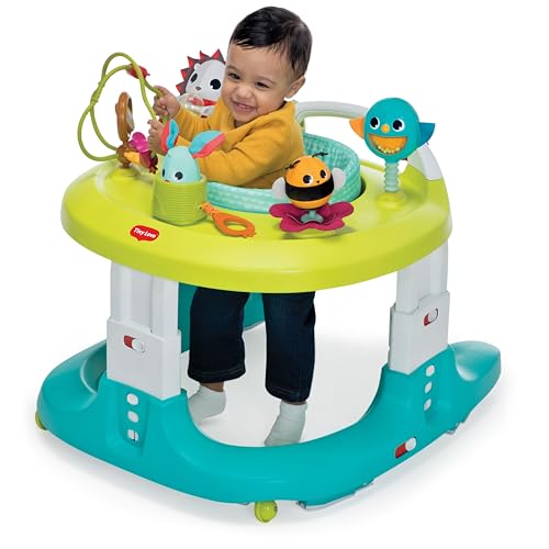Tiny Love 4-in-1 Here I Grow Mobile Activity Center, Baby Walkers and Activity Center, Baby Activity Center with Interactive Toys and Developmental Activities, Meadow Days