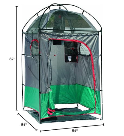 Texsport Portable Outdoor Camping Shower Privacy Shelter Changing Room, Gray, 1 Count (Pack of 1)