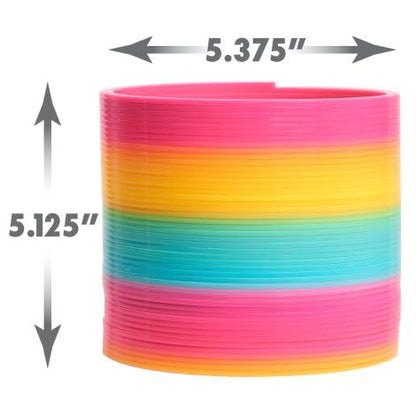 Slinky the Original Walking Spring Toy, 5-inch Diameter Plastic Rainbow Giant Slinky, Fidget Toy, Kids Toys for Ages 5 Up by Just Play