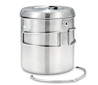 Solo Stove Pot 1800 Stainless Steel Companion Pot great Cookware for Backpacking Camping Survival Backpacking Kitchen and Cooking simple Equipment Set & Accessories for Hiking Campfires and Adventure
