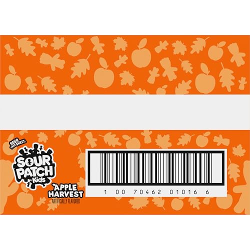 SOUR PATCH KIDS Apple Harvest Soft & Chewy Candy, Halloween Candy, 6 - 10 oz Bags