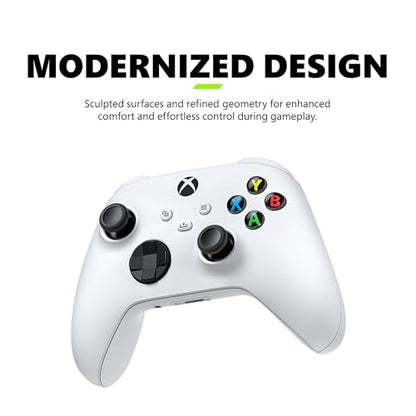 Xbox Wireless Gaming Controller (2025) – Robot White – Play on Xbox, Windows, Android, iOS, FireTV Sticks, Smart TVs, VR Headsets