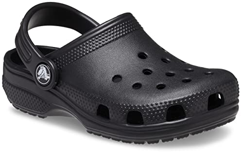 Crocs Kids Classic Clog (Little Kid/Big Kid) - Clogs for Kids - Synthetic Lining - Circulation Nubs Black 4 Big Kid M