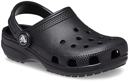 Crocs Kids Classic Clog (Little Kid/Big Kid) - Clogs for Kids - Synthetic Lining - Circulation Nubs Black 4 Big Kid M