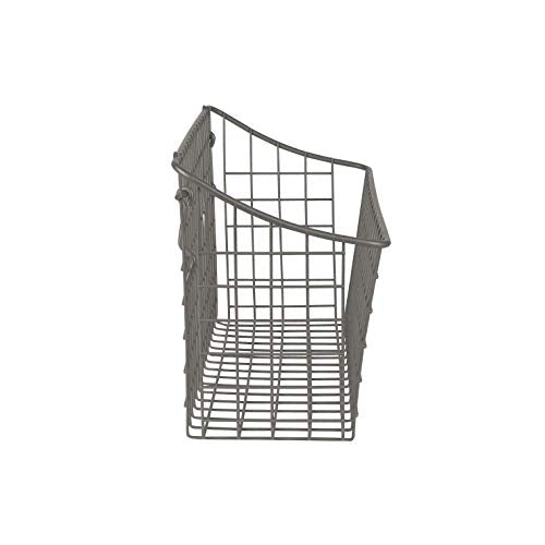 Spectrum Pegboard & Wall Mount Wire Basket Extra Large (Industrial Gray) - Storage & Organizer for Garage, Tools, Shed, Home, Work Bench, Crafts, & More