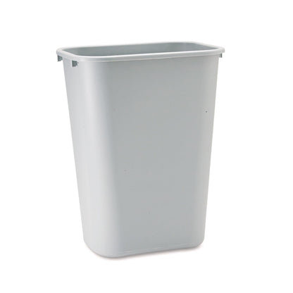Rubbermaid Commercial Products Deskside Wastebasket/Trash Can, 10.25-Gallon/41-Quart, Gray, Plastic, Garbage Can for Home/Office, Fits Under Desk/Sink/Cabinet