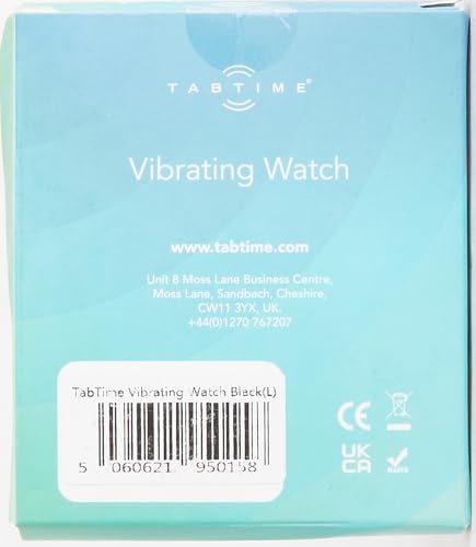 Tabtime Vibrating Alarm Wristband - Silent Alarm Watch for Adults and Kids - with up to 10 Personal or Pill Reminders per Day