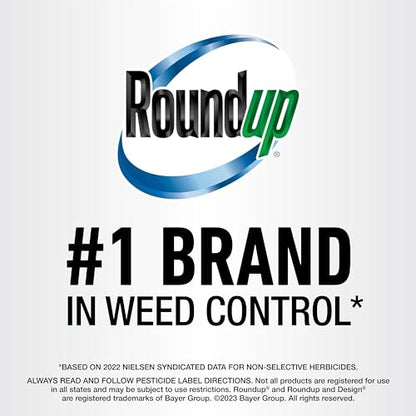 Roundup Weed and Grass Killer₄ with Pump 'N Go 2 Sprayer, Use in and Around Flower Beds, Trees & More, 1.33 gal.