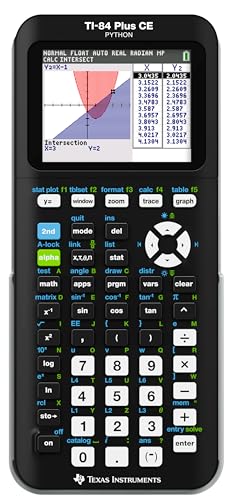 Texas Instruments TI-84 Plus CE Color Graphing Calculator, Black