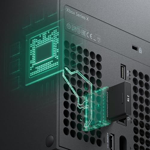 Seagate Storage Expansion Card 2TB Solid State Drive - NVMe SSD for Xbox Series X|S, Quick Resume, Plug & Play, Licensed (STJR2000400) Black