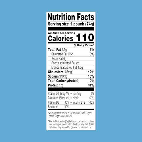 StarKist Tuna Creations Hickory Smoked, 2.6 oz Pouch (12 Pack) Ready to Eat Wild Caught Tuna, g Protein, Calories Per Serving, Gluten Free, Soy Free, Kosher, Perfect for Salads, Keto Meals and Snacks