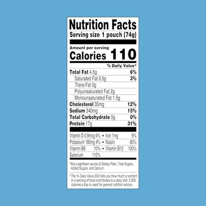 StarKist Tuna Creations Hickory Smoked, 2.6 oz Pouch (12 Pack) Ready to Eat Wild Caught Tuna, g Protein, Calories Per Serving, Gluten Free, Soy Free, Kosher, Perfect for Salads, Keto Meals and Snacks