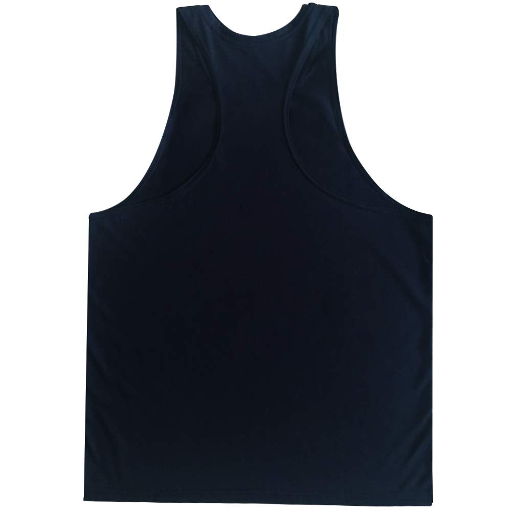 GZXISI Men's Gym Bodybuilding Stringer Tank Top Workout Muscle Cut Shirt Fitness Sleeveless Vest (Black, XX-Large)