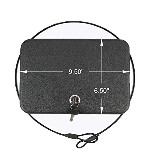 FSDC (Firearm Safety Devices) - FSDC-MLC5200 Keyed Steel Lockable Gun Case & Security Box – Heavy-Duty Powder Coated Steel – TSA Approved – Compact for Easy Storage