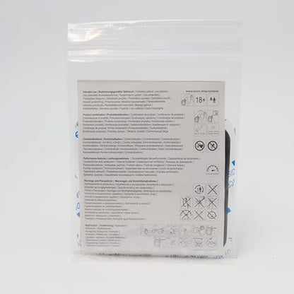 12 axion TENS Unit Electrode Pads Mix Set - 8 Square 2x2'' and 4 Rectangular 4x2'' Replacement Pads with 3,5mm Snap Button for TENS Machines and Muscle Stimulators | Reusable Self-Adhesive Electrodes