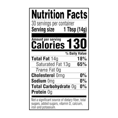 Amazon Grocery, Organic Virgin Coconut Oil, 15 Fl Oz (Previously Amazon Fresh, Packaging May Vary)