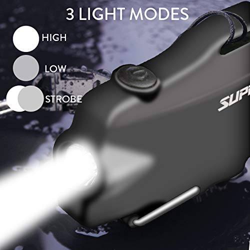 SUPRUS Waterproof 3 Modes of Flashlight Windproof Lighter Dual Arc Electric Rechargeable Dual Arc Plasma Lighters with Survival Emergency Whistle and Lanyard
