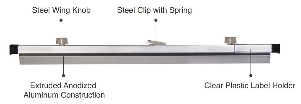 Brookside Design Blueprint Holder – 24 Inch Set of 6 Clamps For Construction Plan, Architectural Drawings, And Blueprints – Heavy Duty Clips - PC624