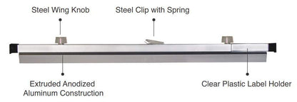 Brookside Design Blueprint Holder – 24 Inch Set of 6 Clamps For Construction Plan, Architectural Drawings, And Blueprints – Heavy Duty Clips - PC624