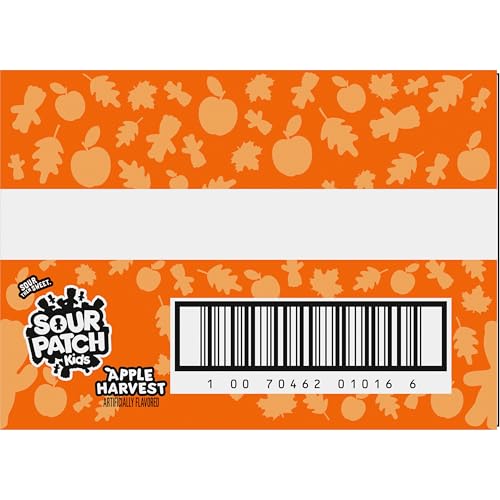 SOUR PATCH KIDS Apple Harvest Soft & Chewy Candy, Halloween Candy, 6 - 10 oz Bags