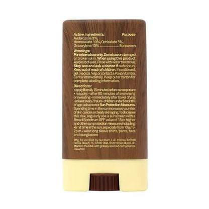 Sun Bum Original SPF 30 Face Stick Sunscreen - Water-Resistant Broad Spectrum Facial Sunscreen with Vitamin E - Hawaii 104 Act Compliant (Without Octinoxate & Oxybenzone) - Travel Friendly - 0.45 oz