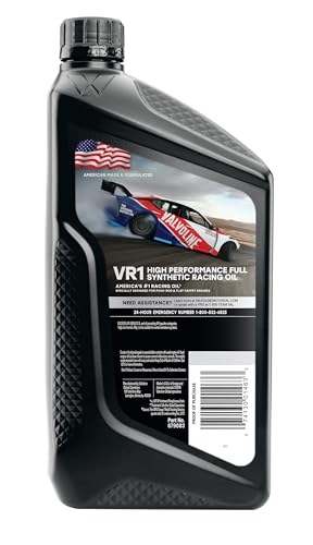Valvoline VR1 Racing Synthetic SAE 10W-30 Motor Oil 1 QT