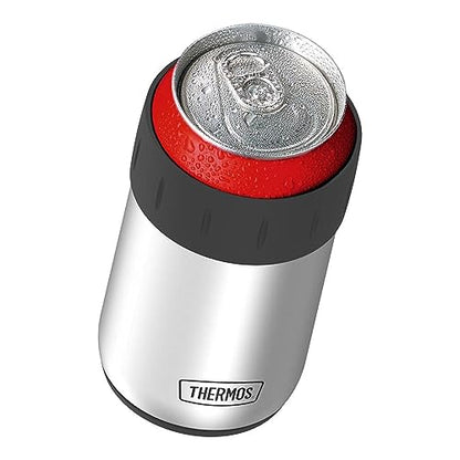 Thermos Stainless Steel Beverage Can Insulator for 12 Ounce Can, Stainless Steel