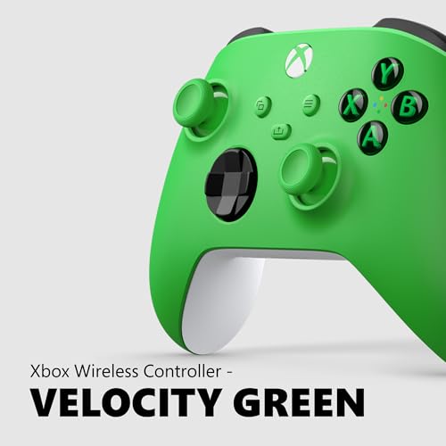 Xbox Wireless Gaming Controller (2025) – Velocity Green – Play on, Windows, Android, iOS, FireTV Sticks, Smart TVs, VR Headsets