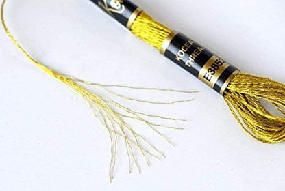 Embroidery Floss 54 skeins Crossstitch Thread - Bracelets String - 50Pcs Embroidery Thread and Free Set of 4pcs Metallic Thread