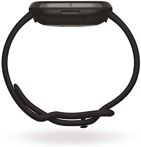 Fitbit Sense Health & Fitness Smartwatch W/GPS, Bluetooth Call/Text, Heart Rate SpO2, ECG, Skin Temperature & Stress Sensing (S & L Bands, 90 Day Premium Included) International Version (Graphite)