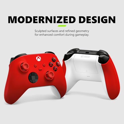 Xbox Wireless Gaming Controller (2025) – Pulse Red – Play on Xbox, Windows, Android, iOS, FireTV Sticks, Smart TVs, VR Headsets