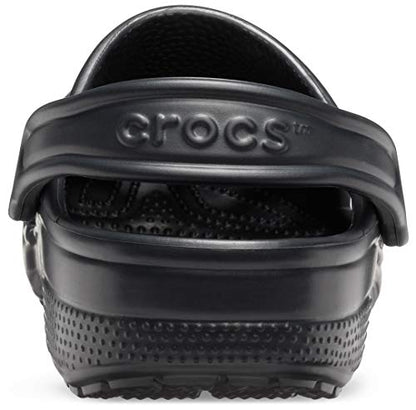 Crocs Unisex-Adult Classic Clogs, Black, 11 Men/13 Women