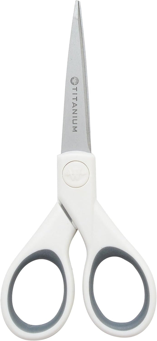Westcott 5" Micro-Tip Fabric Scissors with Titanium-Bonded Blades - Ideal for Crafting, Sewing, and More