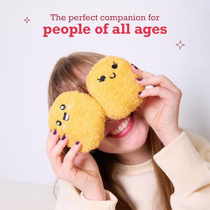 Emotional Support Chicken Nuggets by Relatable, Cuddly Stuffed Animals and Toys, Squishy Toys and Plushies, Great Gift Ideas for Loved Ones of All Ages, Includes 5 Plushies with Carrying Basket