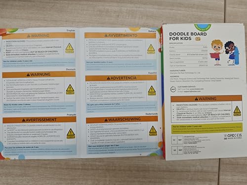 TECJOE LCD Writing Tablet, 8.5 Inch Colorful Doodle Board Drawing Tablet for Kids, Christmas Stocking Stuffers Birthday Gifts Travel Games Toys for Age 3 4 5 6 Boys Girls Toddles