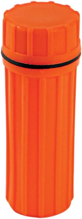 SE 3-IN-1 Orange Waterproof Match Storage Box with Signaling Mirror and Firestarter Flint - CCH6-1
