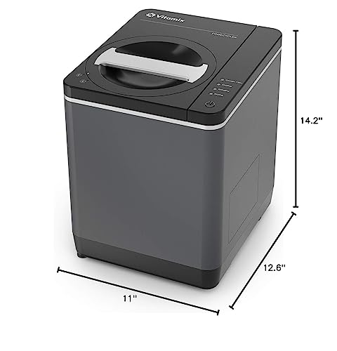 Vitamix FC-50 - Convenient Home Food Processor and Recycler - Kitchen Countertop Compost Bin Alternative - Electric Waste Disposer - Odorless Garbage Disposal - 2.5L Capacity