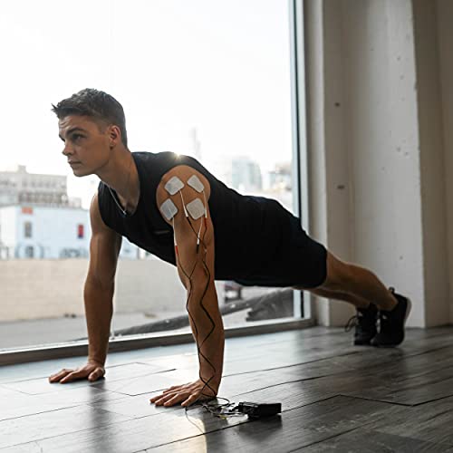 Roscoe Medical TENS Unit and EMS Muscle Stimulator, Twin Stim, OTC TENS Machine for Lower Back Pain Relief, Neck Pain, or Sciatica Relief, Clinical Strength Stim Machine