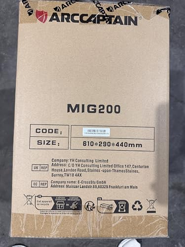 ARCCAPTAIN MIG Welder, 200Amp 6 in 1 Gas MIG/Gasless Flux Core MIG/Stick/Lift TIG/Spot welding/Spool Gun 110V/220V Aluminum Multi Process Welding Machine with LED Digital Display, Burn Back Adjustment