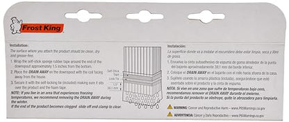 Frost King DE46BR Automatic Plastic Drain Away Downspout Extender, Extends 4-Feet, Brown