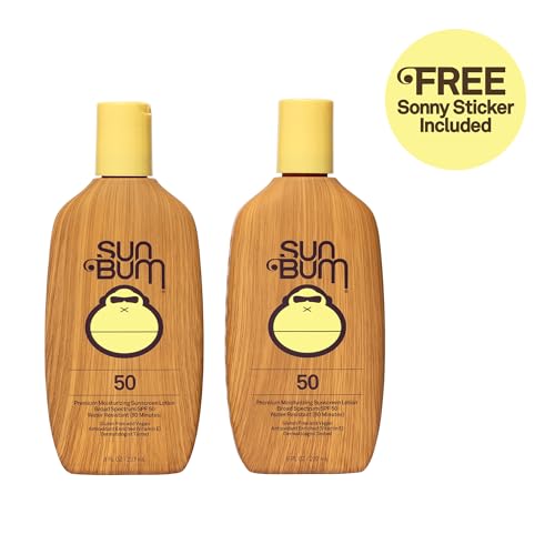 Sun Bum Sun Bum Original Spf 50 Sunscreen Lotion Vegan and Reef Friendly (octinoxate & Oxybenzone Free) Broad Spectrum Moisturizing Uva/uvb Sunscreen With Vitamin E 8 Ounce 2 Pack