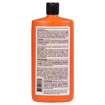 Fast Orange 25616 Xtreme Heavy Duty Hand Cleaner, Natural Citrus Scent, Waterless Cleaner For Mechanics, Strong Grease Fighter, Eliminates Odors while Protecting Skin 15 Fl. Oz