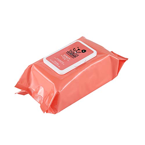 Wags & Wiggles Purify Hypoallergenic Wipes for Dogs, Zesty Grapefruit Scent - Scented Dog Wipes Gently Clean & Condition Your Dog's Coat Without A Bath, 100 Count