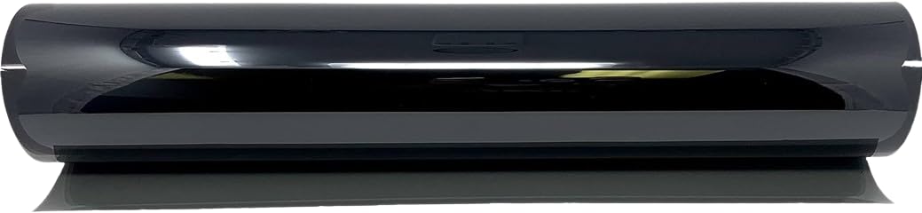 RockRose 1% Premium Carbon Car Window Tint 12 in x 100FT 2PLY Charcoal Privacy Film Heat, UV, and IRR Block Tint for Cars or Home Adhesive Film Easy Shrink, Plotter Friendly Pro Grade